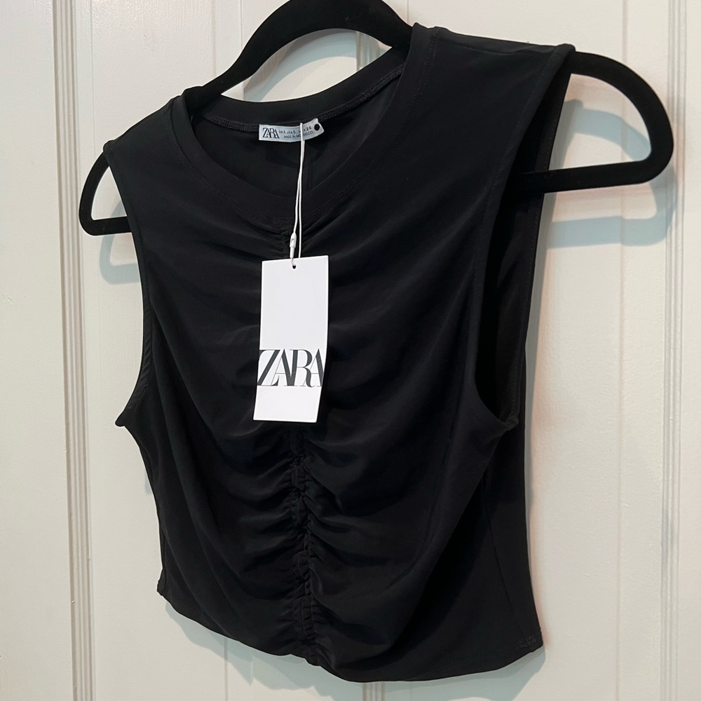 zara ruched top